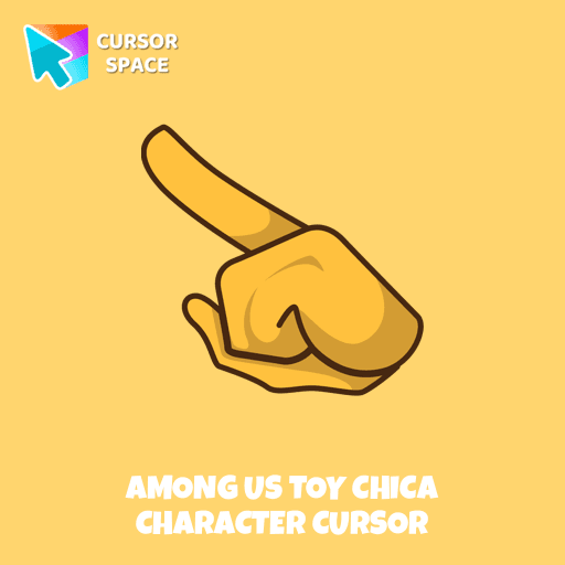 Among Us Toy Chica Character cursor